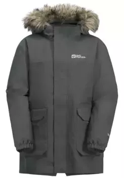 Функциональная парка 3-в-1 Jack Wolfskin "COSY BEAR 3IN1 PARKA K", с капюшоном, зеленый