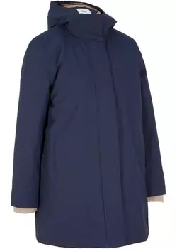 Функциональное пальто с капюшоном Bpc Bonprix Collection, синий