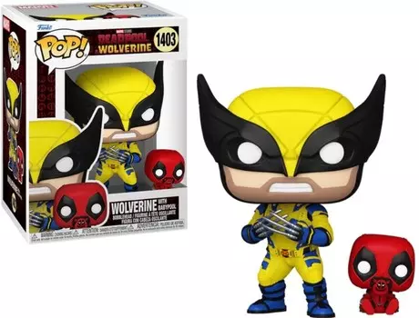 Funko POP! Дэдпул 3 и Бадди 1403 Росомаха с Бэбипулом