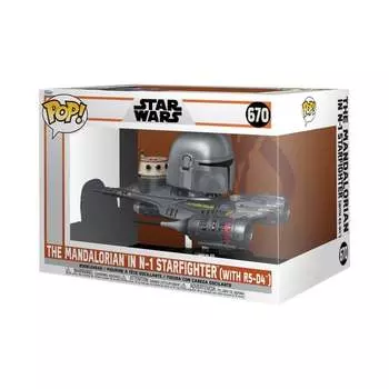 Funko POP! Звездные войны. Мандалорец, коллекционная фигурка, Мандалорец в звездном истребителе N-1