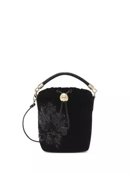 Furla мини-сумка с пайетками, черный