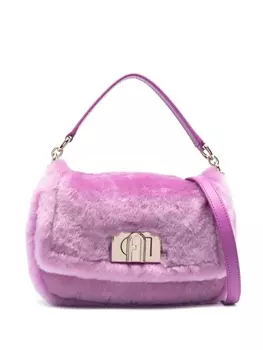 Furla сумка из меха, фиолетовый