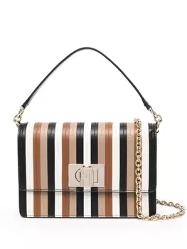 Furla сумка в полоску, черный