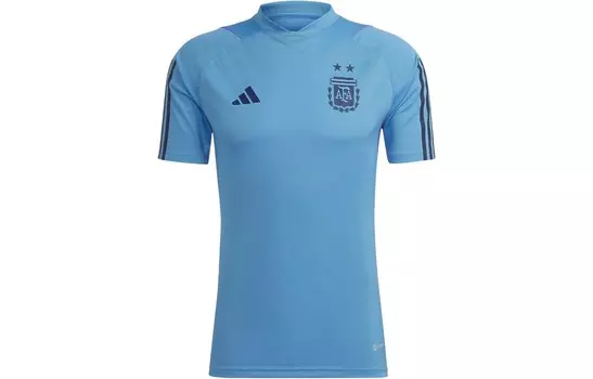 Футбольная майка мужская синяя Adidas, синий