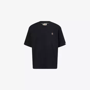 Футболка A Bathing Ape One Point с вышитым логотипом, черный