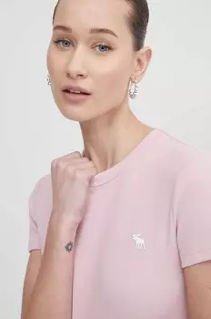 Футболка Abercrombie & Fitch, розовый