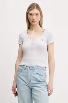 Футболка Abercrombie & Fitch, серый