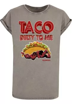 Футболка ABSOLUTE CULT Shirt Deadpool - Taco Dirty To Me, графитовый