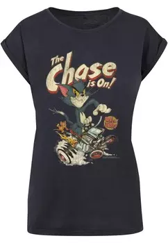Футболка ABSOLUTE CULT Shirt Tom and Jerry - The Chase Is On, темно-синий