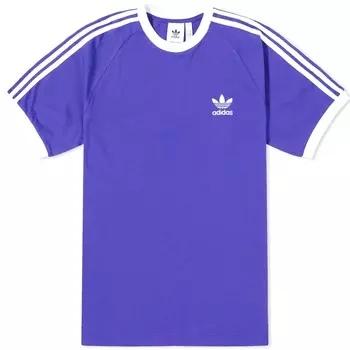 Футболка Adidas 3-stripe, фиолетово-синий