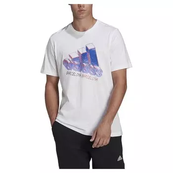 Футболка adidas Barce Logo 1, белый