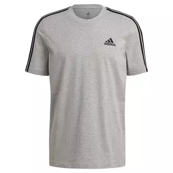 Футболка adidas Essentials 3 Stripes, серый