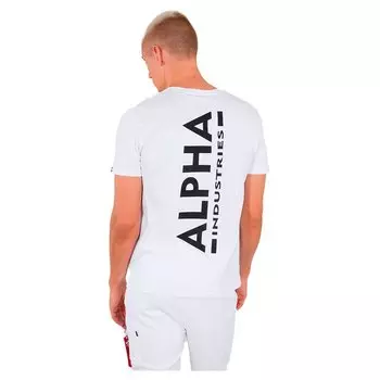 Футболка Alpha Industries Backprint, белый