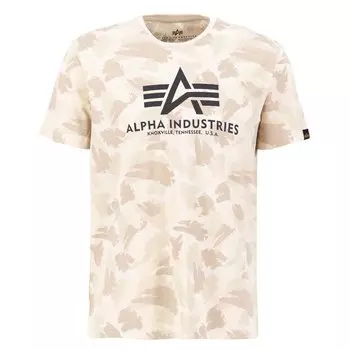 Футболка Alpha Industries Basic Camo, бежевый