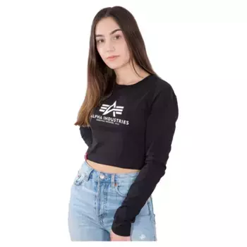 Футболка Alpha Industries Basic Crop, черный