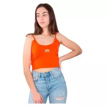 Футболка Alpha Industries Basic Crop, красный