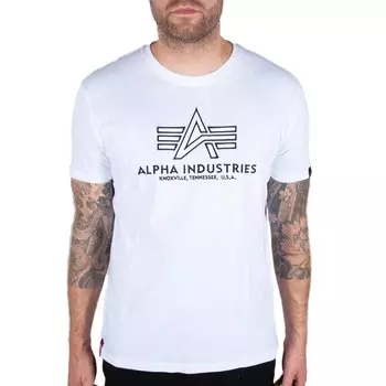 Футболка Alpha Industries Basic Embroidery, белый