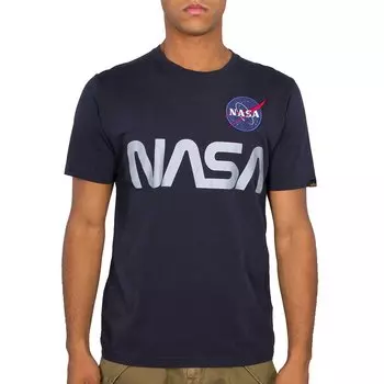 Футболка Alpha Industries NASA Reflective, синий