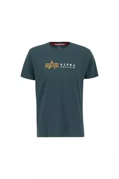 Футболка ALPHA INDUSTRIES, зеленый