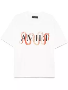 Футболка AMIRI со змеей, белый