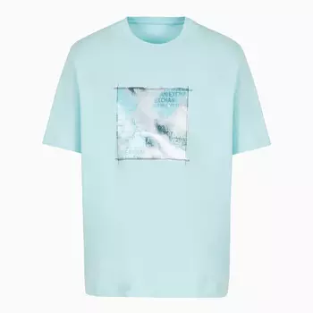 Футболка Armani Exchange Regular Fit, голубой