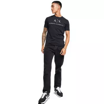 Футболка Armani Exchange Text Logo, черный