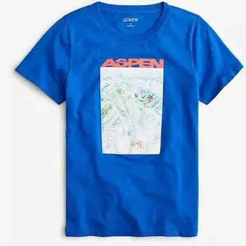 Футболка Aspen Broken в синем цвете J.Crew
