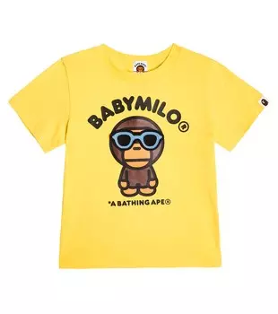 Футболка Baby Milo из хлопкового джерси BAPE, желтый