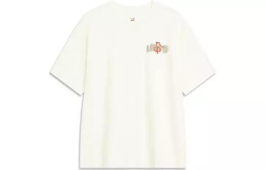 Футболка Badfive мужская, белая Lining, кремовый