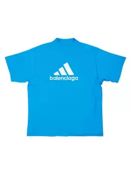 Футболка Balenciaga/ Adidas Oversized Balenciaga, белый