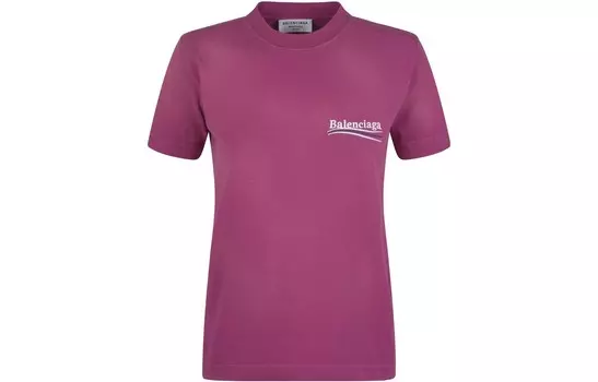 Футболка Balenciaga женская, фиолетовый