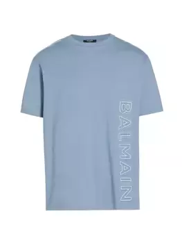 Футболка Balmain с тисненым отражателем Balmain, белый