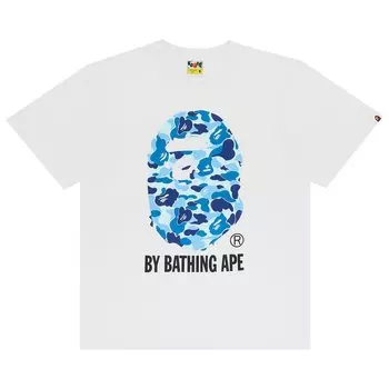 Футболка BAPE ABC Camo By Bathing, цвет Белый/Синий