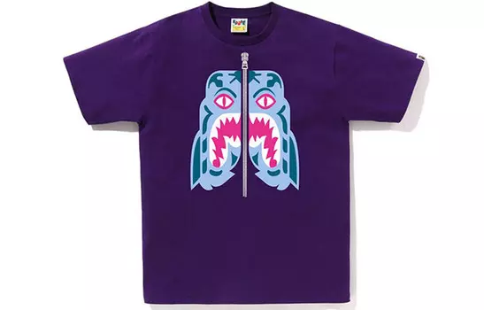 Футболка BAPE Colors Tiger A Bathing Ape, фиолетовый