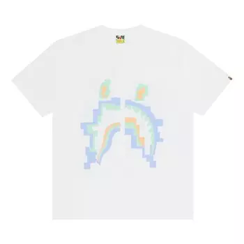 Футболка BAPE Digital Shark, Белая