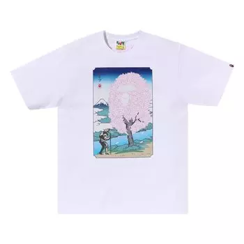 Футболка BAPE Sakura, Белая