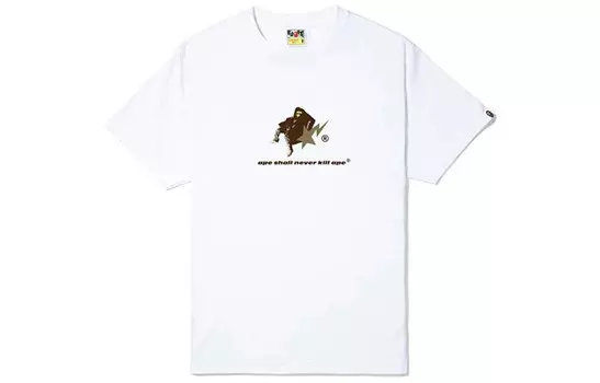 Футболка Bape X Cactus Jack X Don Toliver мужская белая A Bathing Ape, белый