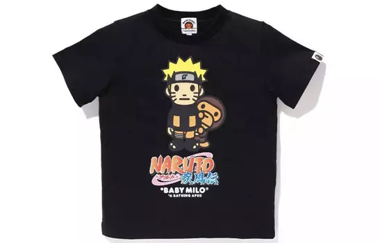 Футболка Bape X Naruto Baby Milo Tee унисекс A Bathing Ape, белый