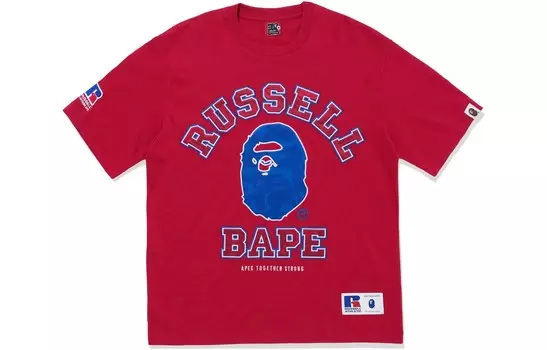 Футболка BAPE X Russell A Bathing Ape, красный