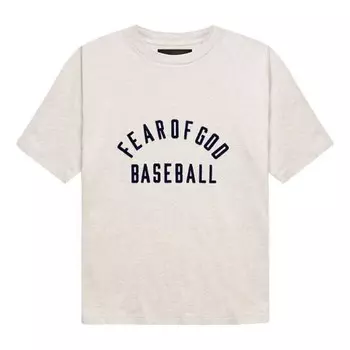 Футболка baseball tee 'cream heather navy' Fear Of God, бежевый