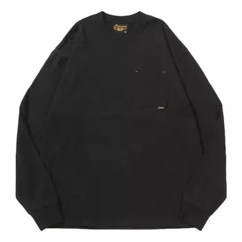 Футболка basic long sleeve pocket t-shirt 'black' Drew House, черный