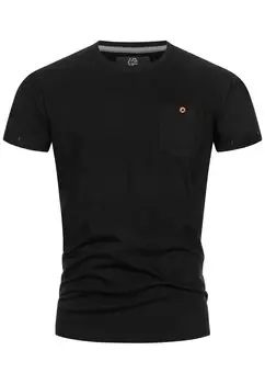 Футболка базовая Jon INDICODE JEANS, черная