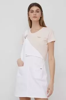 Футболка BELLROSE N Pepe Jeans, розовый