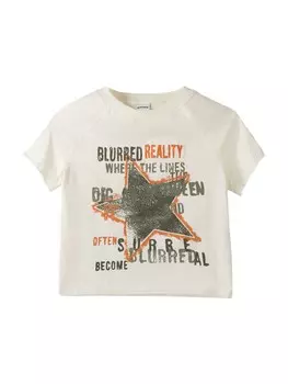 Футболка Bershka, экрю