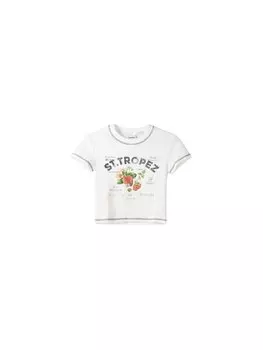 Футболка Bershka, белый