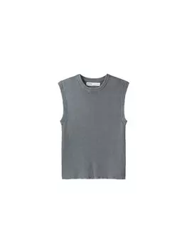 Футболка Bershka, серый