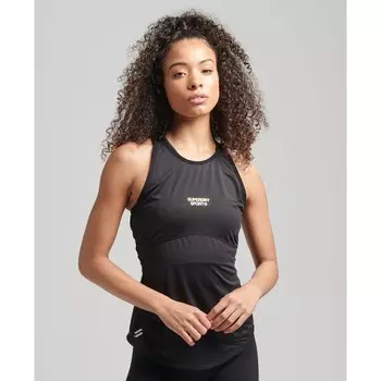 Футболка без рукавов Superdry Active, черный