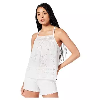 Футболка без рукавов Superdry Vintage Woven Lace, белый
