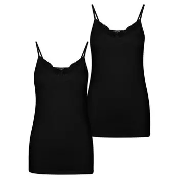 Футболка без рукавов Vero Moda Inge Lace 2 Units, черный