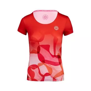 Футболка BIDI BADU Issa Tech Roundneck Tee red/orange, красный